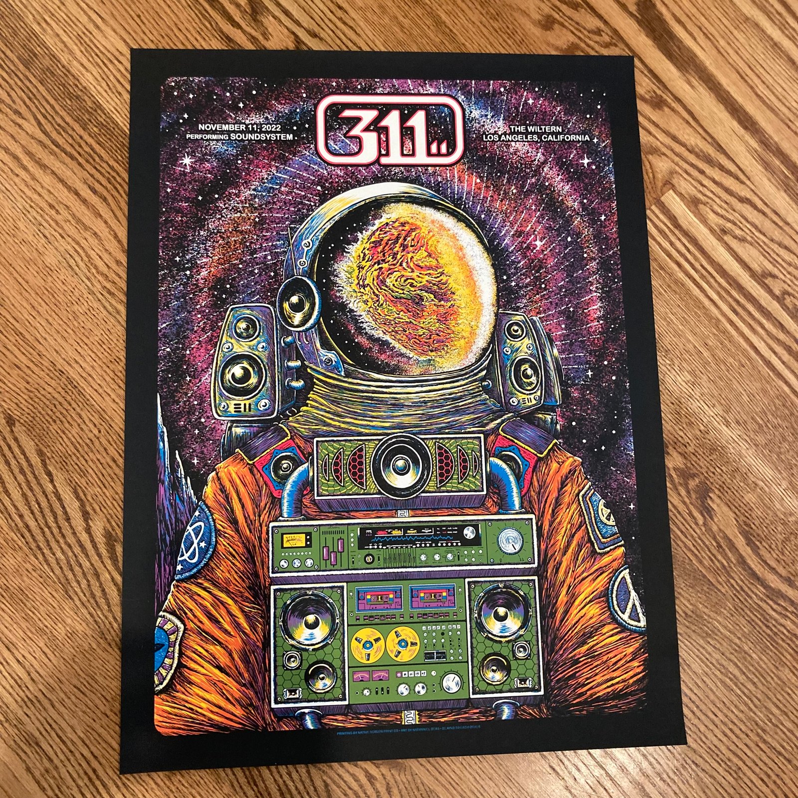 311 SOUNDSYSTEM 11/11/22 full-color poster | bourbon sunday